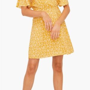 Lush Floral Yellow Dress
